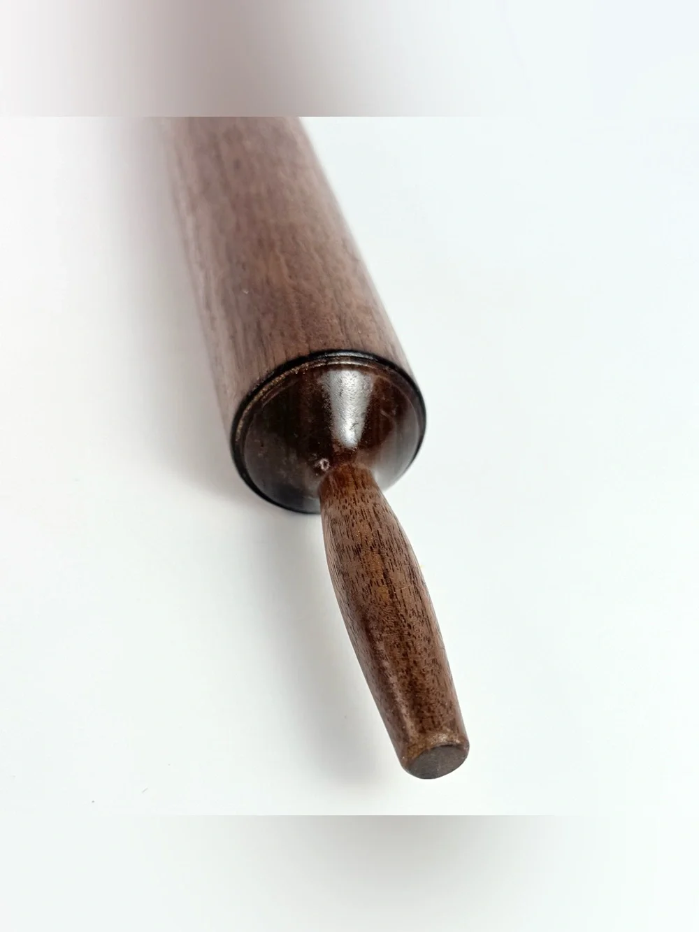 Vintage Solid Wood Narrow Rolling Pin Bakers Farmhouse Primitive  17” Bakers